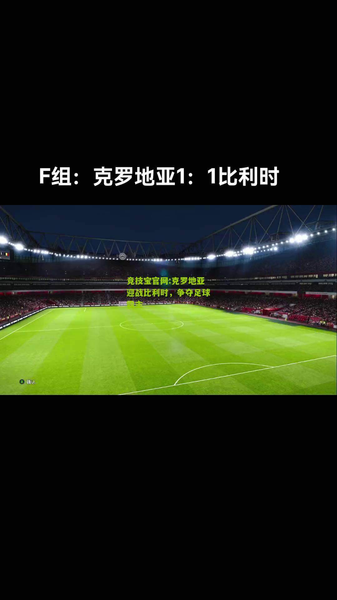 竞技宝官网:克罗地亚迎战比利时，争夺足球霸主
