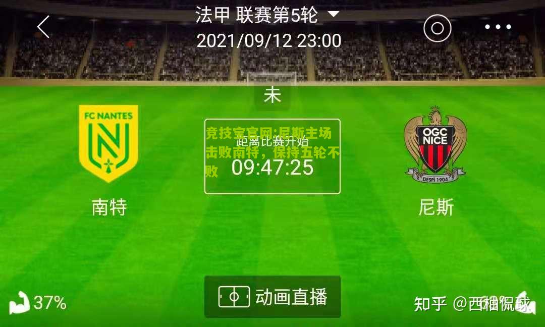 竞技宝官网:尼斯主场击败南特，保持五轮不败
